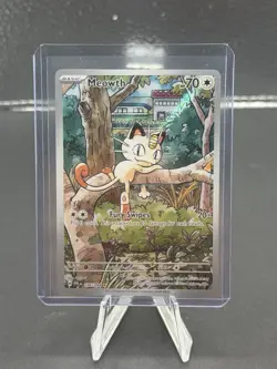 Meowth 106/094 Pokemon TCG Phantasmal Flames Illustration Rare - Image 1