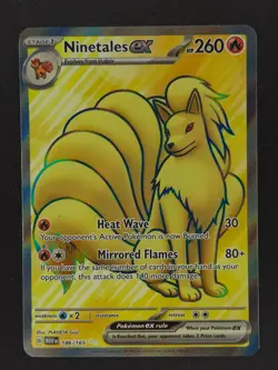 Ninetale ex 186 Pokemon 151 Set 2023 NM 🔥🔥🔥 - Image 1