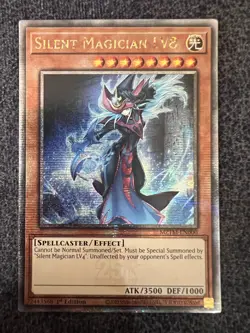 Yugioh Silent Magician LV8 MZTM-EN000 Quarter Century Secret Rare 1st Edition NM - Image 1