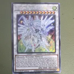 Yu-Gi-Oh! Shooting Majestic Star Dragon Synchro Secret 1st Ed DAMA-EN039 4000/3… - Image 1