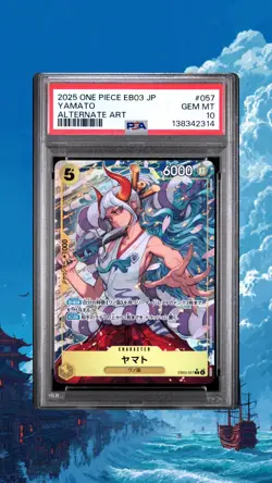 2025 One Piece EB03 Heroines Edition Yamato #057 Alternate Art PSA 10 GEM MINT - Image 1