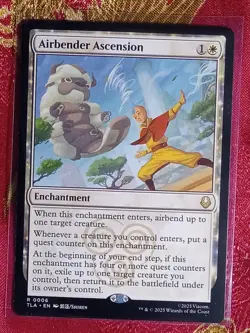 Airbender Ascension Avatar: The Last Airbender Magic The Gathering MTG rare card - Image 1