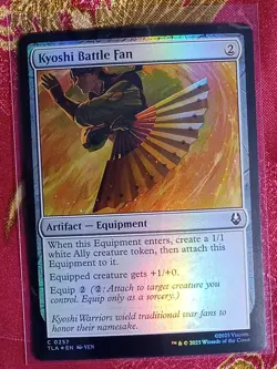 FOIL Kyoshi Battle Fan Avatar: The Last Airbender Magic The Gathering MTG card - Image 1