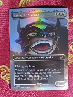 FOIL Borderless Appa, the vigilant Magic MTG Card Avatar: The Last Airbender - Image 1