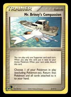 Mr Briney's Compassion 87/97 ex Dragon Pokemon Card - Image 1