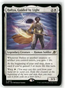 Haliya, Guided by Light Edge of Eternities Regular NM Magic MTG Teal Gaming - Image 1