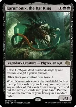 Karumonix, the Rat King #98 (NM) Phyrexia All Will Be One ONE Magic MTG - Image 1