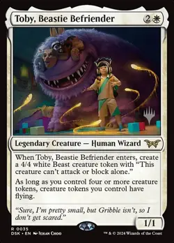 Toby, Beastie Befriender Regular - Duskmourn: House Of Horror Promos MTG-NM - Image 1