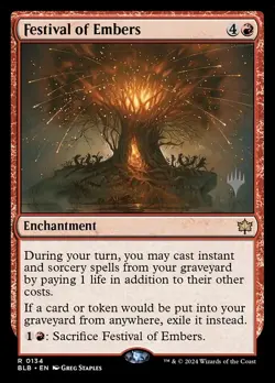 Festival of Embers-Bloomburrow Promos-Foil-134p-LP - Image 1