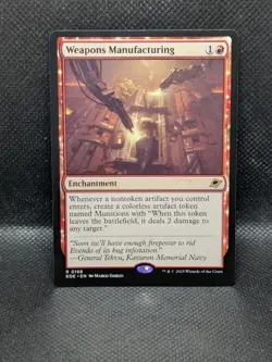 Weapons Manufacturing - 168 - R - MTG: Edge of Eternities - Regular - Image 1