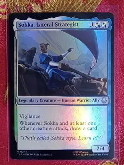 FOIL Sokka, Lateral Strategist Avatar The Last Airbender Magic The Gathering MTG - Image 1