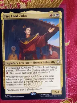 Fire Lord Zuko Avatar: The Last Airbender Magic The Gathering MTG Human Ally - Image 1