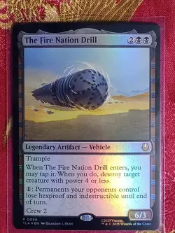 FOIL The Fire Nation Drill Avatar: The Last Airbender Magic The Gathering MTG - Image 1