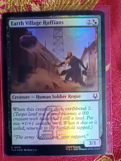 FOIL Earth Village Ruffians Avatar: The Last Airbender Magic The Gathering MTG - Image 1