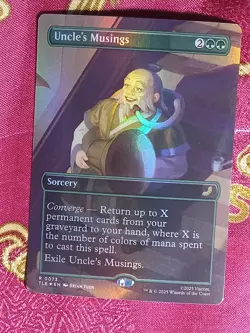 FOIL EXTENDED Uncle's Musings Avatar: The Last Airbender Magic The Gathering MTG - Image 1