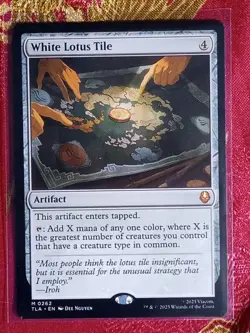 WHITE LOTUS PETAL Avatar: The Last Airbender Magic The Gathering MTG MYthic Rare - Image 1