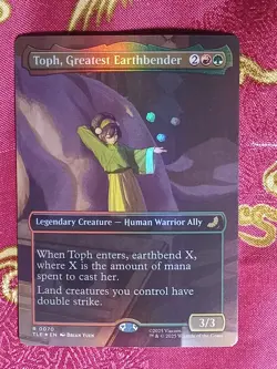 FOIL EXTENDED Toph, Greatest Earthbender Avatar: The Last Airbender Magic MTG - Image 1