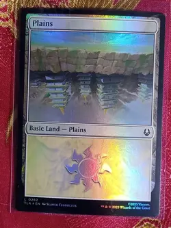 FOIL Plains 0282 Avatar: The Last Airbender Magic The Gathering MTG White MAna - Image 1