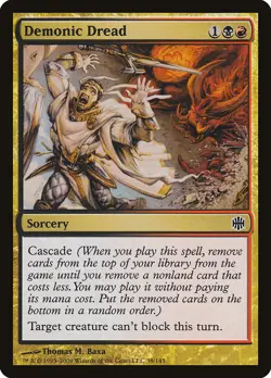 1x Demonic Dread - LP - Alara Block - SPARROW MAGIC mtg - Image 1