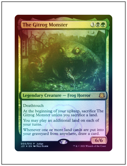 1x The Gitrog Monster, Judge Foil Promo, 005/010, Magic MTG NM - Image 1