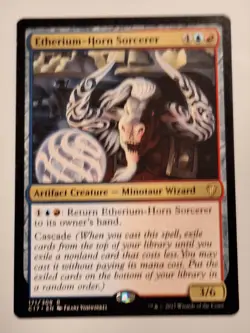 Etherium-Horn Sorcerer - Commander 2017 - Magic the Gathering MTG Nice! - Image 1