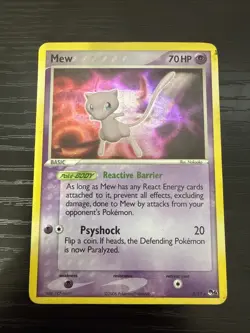 Mew 4/17 Pop Series 4 Promo Pokemon Card Holo Foil Rare Moderately Played - Image 1