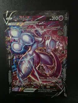 Mewtwo V-UNION JUMBO Card Holo Pokemon Card NM - Image 1