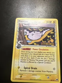 Mantine 20/101 EX Dragon Frontiers Stamped Reverse Holo Pokemon Card NM - Image 1
