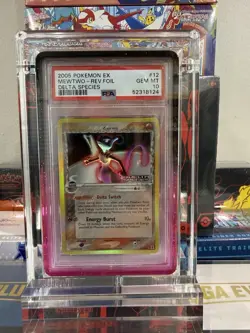 Pokemon Mewtwo Delta Species 12/113 Reverse Foil Holo Rare PSA 10 GEM MT - Image 1