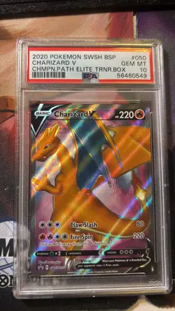 Charizard V SWSH050 - Pokemon Black Star Promos PSA 10 Gem Mint - Eng - Image 1