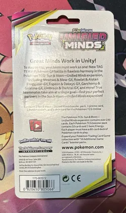 Pokemon Sun & Moon Unified Minds Checklane Blister w/ Pikachu Promo Sealed - Image 2