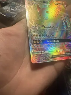 Pokemon TCG Raichu GX Rainbow- Shining Legends Mint Condition- 75/73 - Image 2