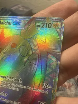 Pokemon TCG Raichu GX Rainbow- Shining Legends Mint Condition- 75/73 - Image 4