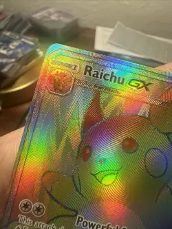 Pokemon TCG Raichu GX Rainbow- Shining Legends Mint Condition- 75/73 - Image 5