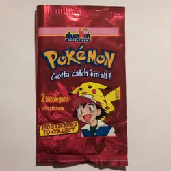 Pokemon Booster Dunkin Bubble Gum Leer - English - Ash/Pikachu Artwork - Image 1