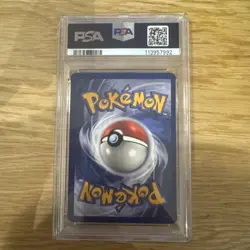 1999 POKEMON FOSSIL 1ST ED #3 DITTO-HOLO PSA 8 - Image 2