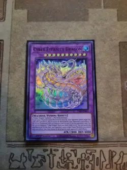 YUGIOH CYBER ETERNITY DRAGON LDS2-EN033 ULTRA 1ST ED NM PURPLE - Image 1