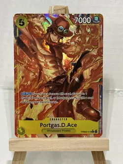 ONE PIECE TCG THE BEST vol.2 PRB02-018 P-R Portgas D. Ace NM Pack Fresh! - Image 1