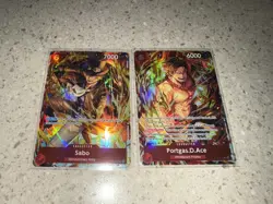 Sabo & Portgas D. Ace Illustration Box Vol 5 Promos OP05-007 & ST15-005 NM - Image 1
