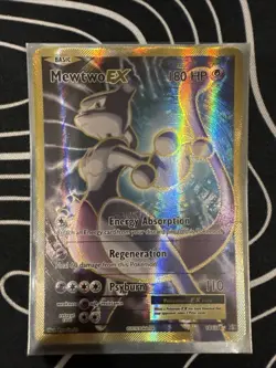 Pokemon Mewtwo EX TCG Full Art Holo Ultra Rare Card 103/108 XY Evolutions - Image 1
