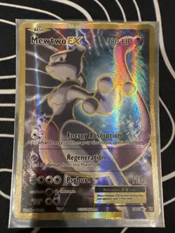 Pokemon Mewtwo EX TCG Full Art Holo Ultra Rare Card 103/108 XY Evolutions - Image 4