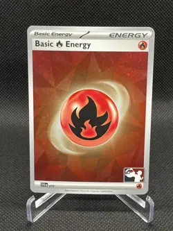 Basic Fire Energy 010 (Cosmos Holo) 010 Prize Pack Series Cards Holo-NM STAMPED - Image 1
