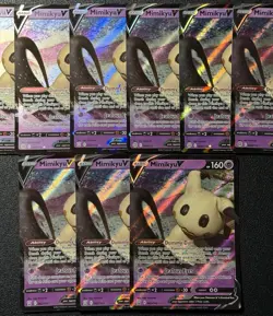 Pokemon SWSH Battle Styles Mimikyu V 062/163 Lot of 9 Ultra Rare Cards NM-Mint - Image 3