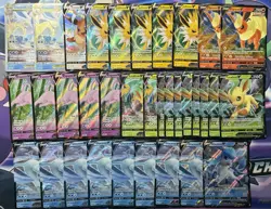 Pokemon TCG Eeveelutions V Lot of 34 Cards Flareon Vaporeon Jolteon NM-Mint - Image 1