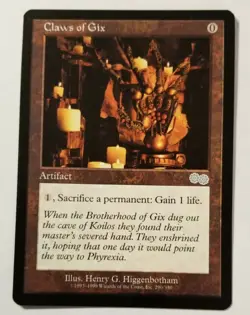 Claws of Gix ~ Urza's Saga ~ Magic the Gathering MtG - Image 1