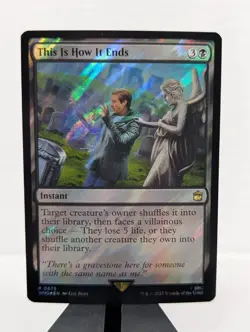 MTG Doctor Who This Is How It Ends #0373 Surge Foil NM Rare - Image 1