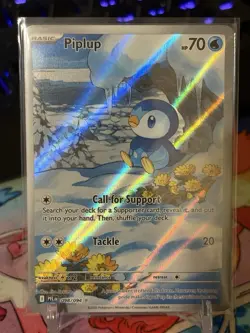 Pokemon TCG Piplup Illustration Rare 098/094 English NM PACK FRESH - Image 1