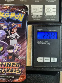 (VERY HEAVY) 23.03g Pokemon TCG Destined Rivals Booster Pack - Image 1