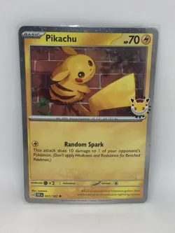 Pikachu 051/162 2026 Pokemon Day - 30th Anniversary Stamped Promo Card (NM) - Image 1