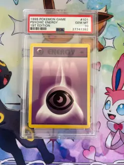 PSA 10 Psychic Energy 101/102 Base Set (1st Edition & Shadowless) Pokemon Card - Image 1